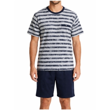 Cito Herren kurzer Schlafanzug Cotton Pure Fashion Pyjama kurz