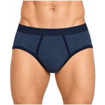 Preview: Ammann Herren Slips mit Eingriff Jeans 2er Pack