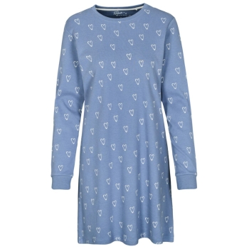 Preview: Attention Damen langarm Nachthemd Cosy Interlock Sleepshirt