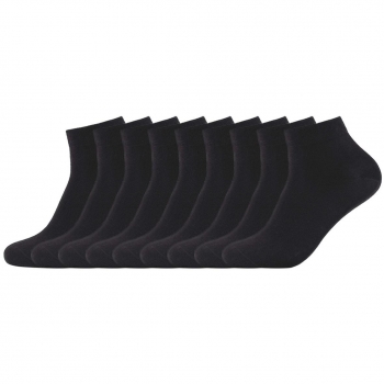 Camano Unisex Ca-Soft Quarter Socken ohne Gummidruck 9 Paar