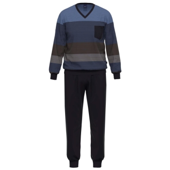 Ammann Herren langer Schlafanzug Curated Pyjama lang