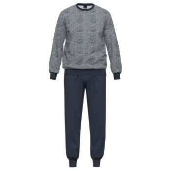 Ammann Herren langer Schlafanzug Nightwear Pyjama lang