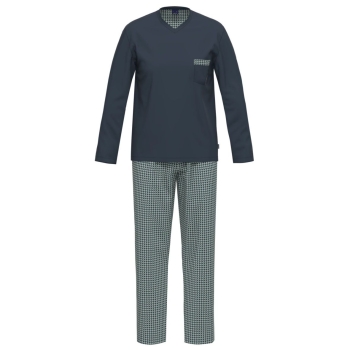 Ammann Herren langer Schlafanzug Fashion Pyjama lang
