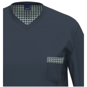 Ammann Herren langer Schlafanzug Fashion Pyjama lang
