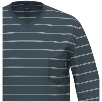 Ammann Herren langer Schlafanzug Fashion Pyjama lang