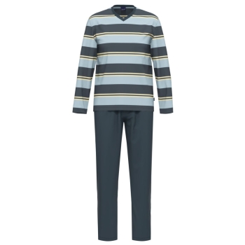 Ammann Herren langer Schlafanzug Fashion Pyjama lang