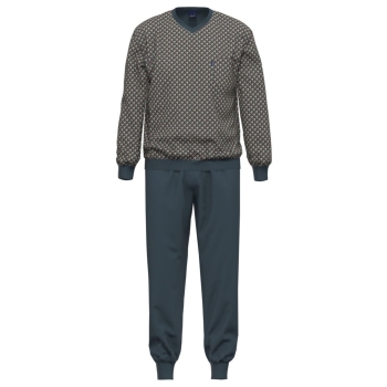 Ammann Herren langer Schlafanzug Fashion Pyjama lang