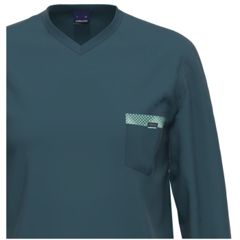 Preview: Ammann Herren langer Schlafanzug Fashion Pyjama lang