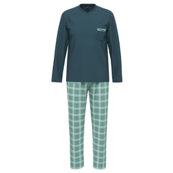 Ammann Herren langer Schlafanzug Fashion Pyjama lang