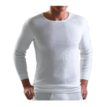 Ammann Herren langarm Unterhemd Doppelripp Exquisit Jacke 1/1 Arm