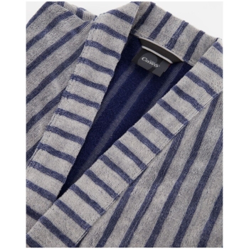 Preview: Cawö Herren Bademantel Kimono Velours