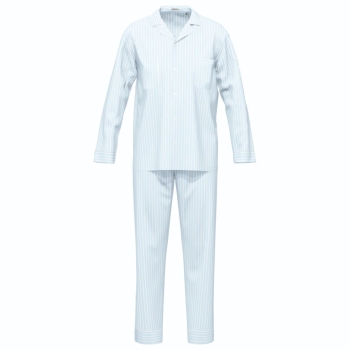 Preview: Seidensticker Herren langer Schlafanzug Nightwear Pyjama lang