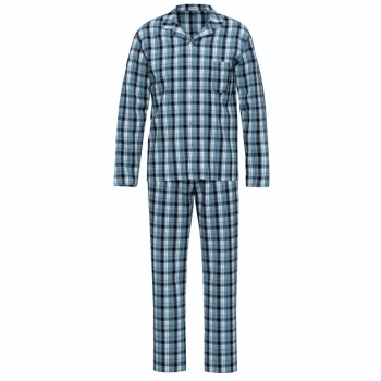 Seidensticker Herren langer Schlafanzug Nightwear Pyjama lang