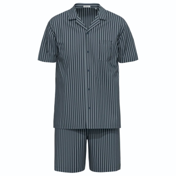 Seidensticker Herren kurzer Schlafanzug Nightwear Pyjama kurz