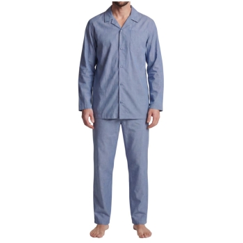 Seidensticker Herren langer Schlafanzug Nightwear Classic Pyjama lang