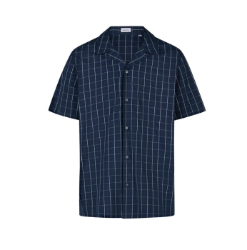 Preview: Seidensticker Herren kurzer Schlafanzug Nightwear Classic Pyjama kurz