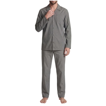 Seidensticker Herren langer Schlafanzug Nightwear Classic Pyjama lang