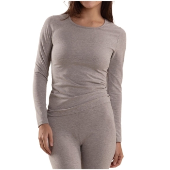 Nina von C. Damen langarm Unterhemd Thermo Modal/Baumwolle Shirt 1/1 Arm