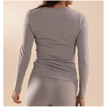 Preview: Nina von C. Damen langarm Unterhemd Thermo Modal/Baumwolle Shirt 1/1 Arm