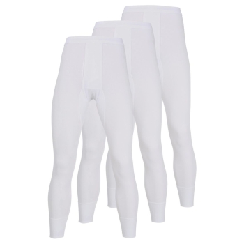 Götzburg Herren lange Unterhosen Classic Feinripp 3er Pack Hosen lang