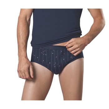 Conta Herren Slip marine bedruckt 5er Pack