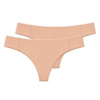 Preview: Pompadour Damen Strings Cotton Light 2er Pack Stringtangas