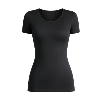 Preview: Pompadour Damen halbarm Unterhemd Intime Shirt 1/4 Arm Micro Modal