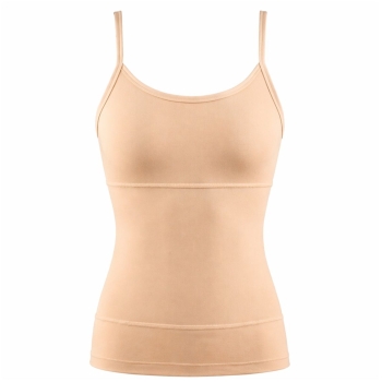 Preview: Pompadour Damen Unterhemd Body Shaper 3-Zonen Trägertop