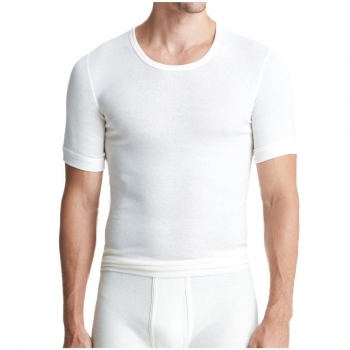 Conta Herren halbarm Unterhemd Angora/Baumwolle Jacke 1/4 Arm