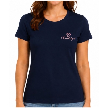 Pompadour Damen kurzarm Shirt Loungewear