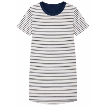 Preview: Pompadour Damen kurzarm Nachthemd Loungewear Sleepshirt