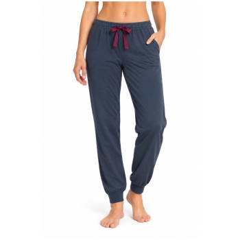 Pompadour Damen lange Schlafhose Loungewear Pyjamahose