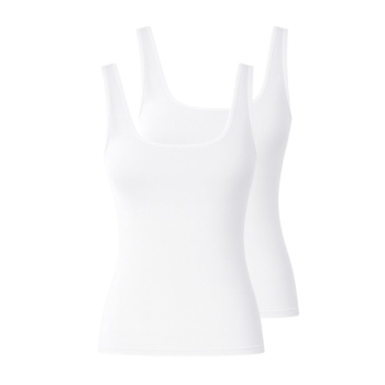 Pompadour Damen Unterhemden Organic Cotton 2er Pack Achselhemden