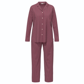 Seidensticker Damen langer Schlafanzug Nightwear Pyjama lang
