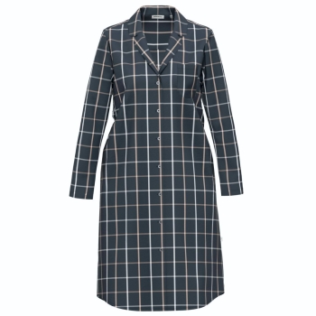 Seidensticker Damen langarm Nachthemd lang Nightwear