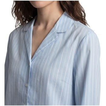 Seidensticker Damen langer Schlafanzug Nightwear Classic Pyjama lang