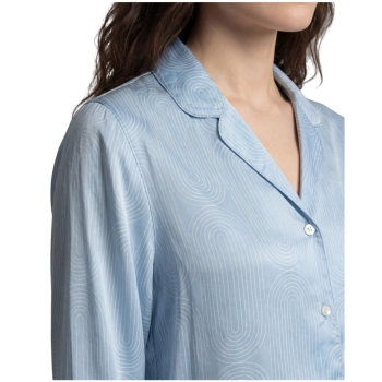 Seidensticker Damen langer Schlafanzug Nightwear Classic Pyjama lang