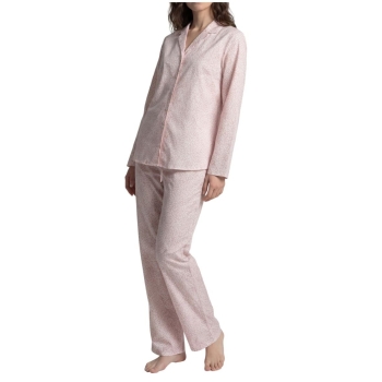 Seidensticker Damen langer Schlafanzug Nightwear Classic Pyjama lang