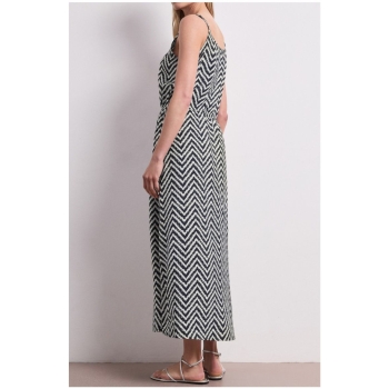 Preview: Street One Damen Sommerkleid mit Zick-Zack-Muster