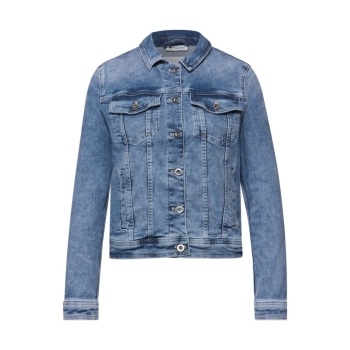 Preview: Street One Damen Jeansjacke mit Brusttaschen Denim Casual