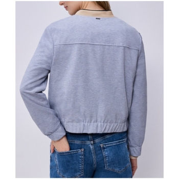 Preview: Street One Damen Blouson Melange-Look mit Zipper