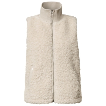 Preview: Street One Damen Weste mit Strickdetails Fake Fur