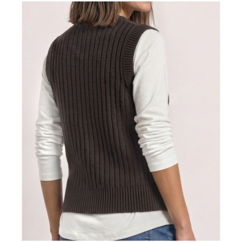 Preview: Street One Damen Strickweste in Rippstruktur