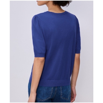 Preview: Street One Damen halbarm Strickpullover mit Puffärmeln