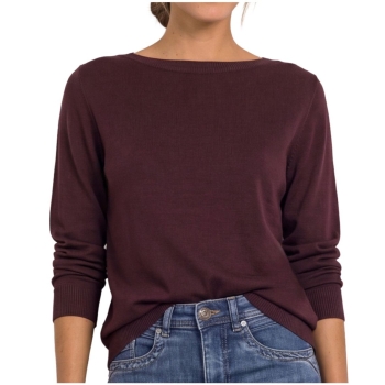 Street One Damen Feinstrickpullover Basic mit U-Boot-Ausschnitt