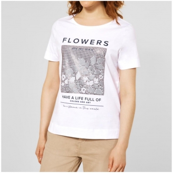 Street One Damen T-Shirt Steinchen Print