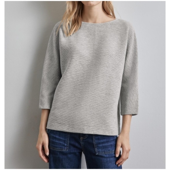 Street One Damen 3/4 Arm Shirt feine Struktur