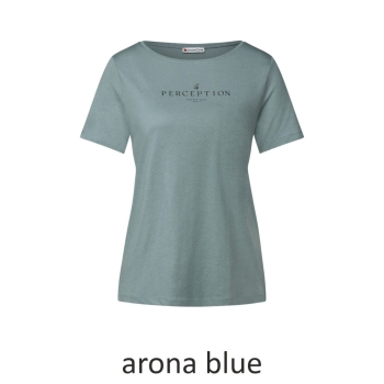 Preview: Street One Damen 1/4 Arm Shirt Rundhalsausschnitt T-Shirt