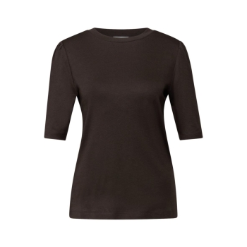 Preview: Street One Damen T-Shirt Basic mit Raffung