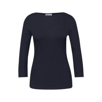 Preview: Street One Damen 3/4-Arm Shirt Basic Shirt Rippstruktur